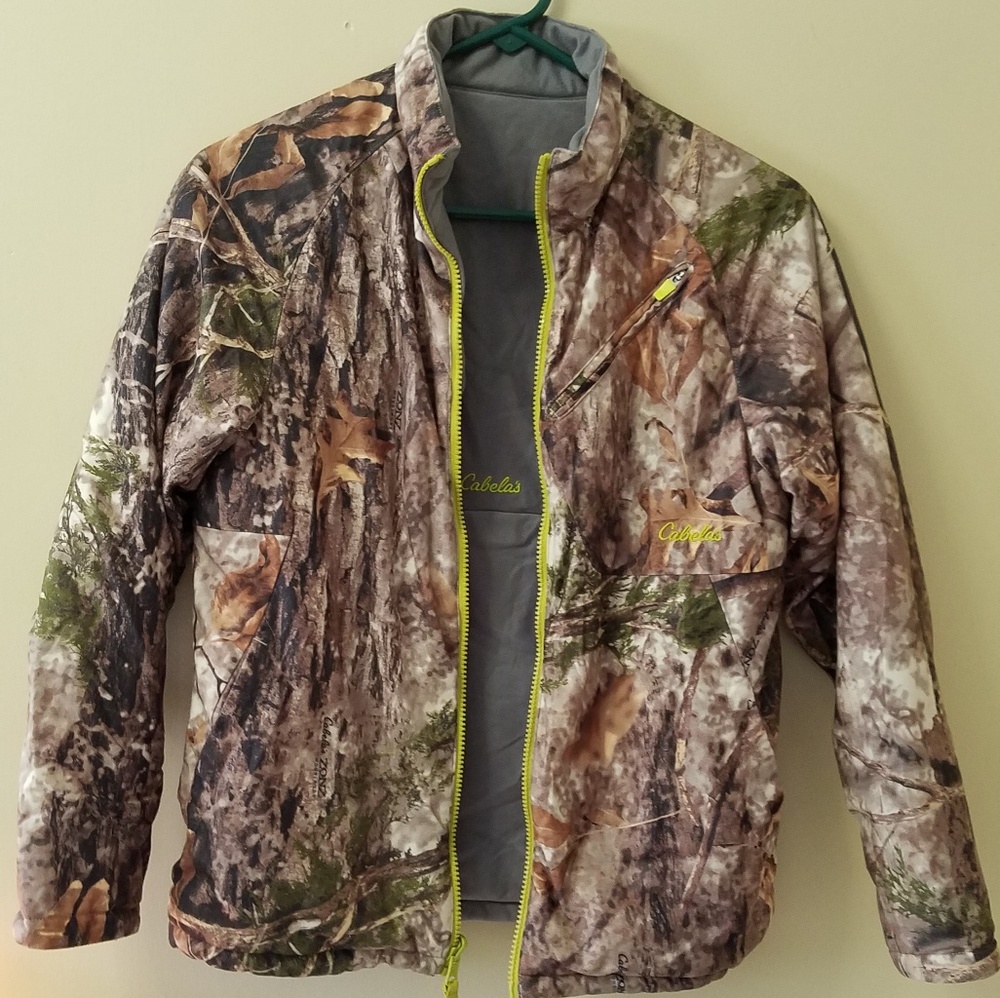 Youth reversible camouflage coat